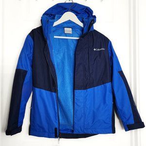 NWT Columbia 3 in 1 Boys’ Bugaboo II Fleece Interchange Jacket Size M Blue Navy